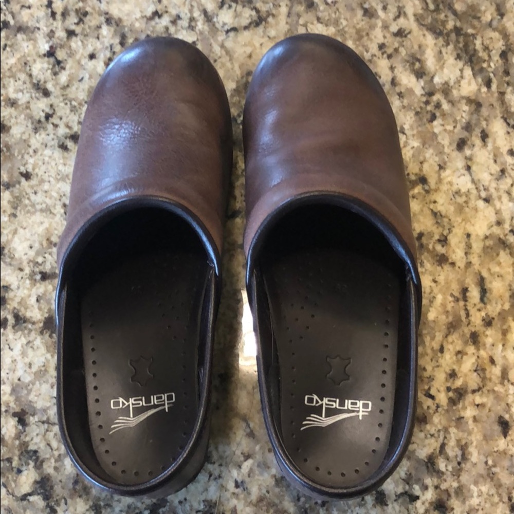 Dansko brown clogs